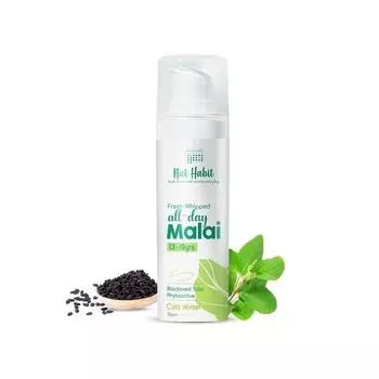 Nat Habit Black Seed Face Malai Cream, увлажняющий крем с Tulsi PhytoActive - для холодной зимней погоды, подходит для всех типов кожи (13-19 лет, 30 г)