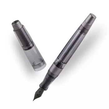Natami Vacuum Filled Fountain Pen Titanium Acrylic Writing Office Business Writing Office Business Large Capacity Pen with Gift Case &
