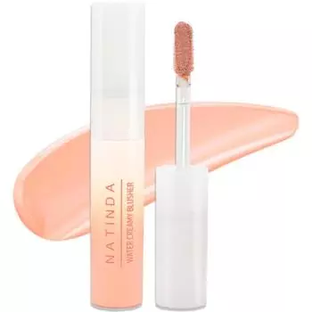 Natinda Water Creamy Blusher 1.8g, No. 1 Airy Blend Peach, 1 piece