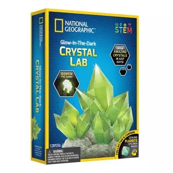 National Geographic GlowintheDark Crystal Growing Kit 3 Additional Color Choices [National Geographic] Available! [Item]