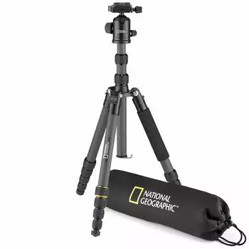 National Geographic NATIONAL GEOGRAPHIC Compatible with pan free head made of height travel tripod NGTR004TCF photography, equipped, lightweight,