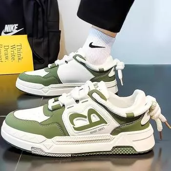 National tide style men s summer leisure sports design sense niche men s shoes 2024 new student bread thick baseplate shoes 39