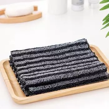 Натирающая щетка для мытья посуды для отшелушивающего скраба, губка для душа чёрный