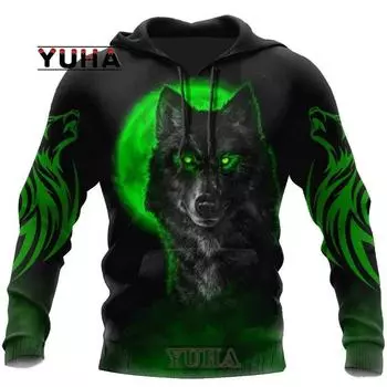 Native Wolf 3D All Over Printed Fashion Hoodies Mens Hooded Hooded Hooded Hooded Shirt Unisex Pullover Casual Jacket Tracksuit 2XL