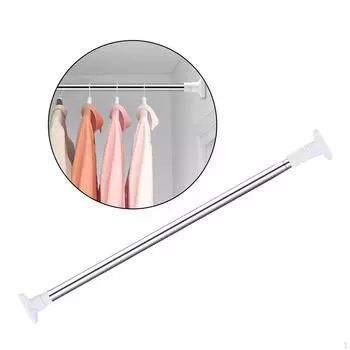 Натяжение стержня для душевой занавески, нескользящее натяжение пружины, не требует сверления, используется нержавеющая сталь