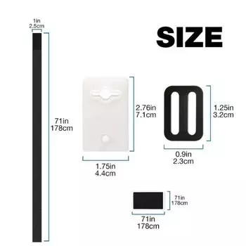 Натяжитель для бассейна, трос, катушка для привязывания, тяговый трос, рукав, ролик, соединительный ремень, комплект, чехол для солнечной батареи, трос для привязывания чёрный