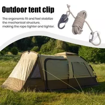Натяжитель веревки для палатки, регулятор шнура с сердечником, компактный размер, портативный эргономичный дизайн, регулятор веревки для палатки, аксессуар для кемпинга Sets