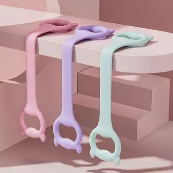 Натяжная веревка для йоги, ленты для упражнений на сопротивление дьявола, тянущая веревка, расширитель груди, оборудование для спортзала, эластичные упражнения для тренировки мышц дома фиолетовый