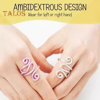 Натяжное кольцо для вязания крючком ручной работы, регулируемое кольцо с крючком, нержавеющая, высокая прочность, легкий контроль натяжения пряжи для вязания крючком синий