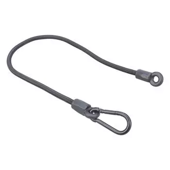 Натяжной ремень с карабином Резиновый натяжитель для эластичного шнура Расширитель для стяжки Ремень для багажа с карабином 1 чёрный