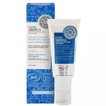 Natura Siberica Балансирующий ночной крем-флюид для лица 50 мл