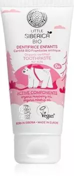 Natura Siberica Little Siberica BIO dentifrice naturel pour enfant saveur framboise TU прозрачный