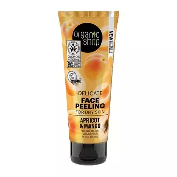 Natura Siberica Organic Shop Apricot Delicate Peeling Facial Piel Seca 75ml