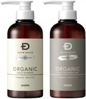 Natura Star Shampoo Treatment Set 350 мл 350 мл Органический шампунь-кондиционер с ароматом груши и лилии + [Без силикона] [Без сульфатов] серый
