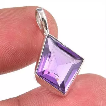 Natural African Amethyst Gemstone 925 Solid Sterling Silver Gift Pendant 1 n5c25