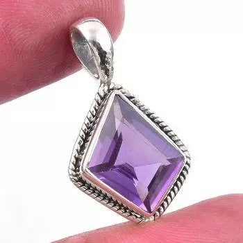Natural Alexandrite 925 Solid Sterling Silver Gift Jewelry Pendant 1 W9g40