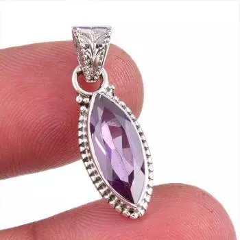 Natural Alexandrite Gemstone 925 Solid Sterling Silver Gift Pendant 1.25 l2Z93