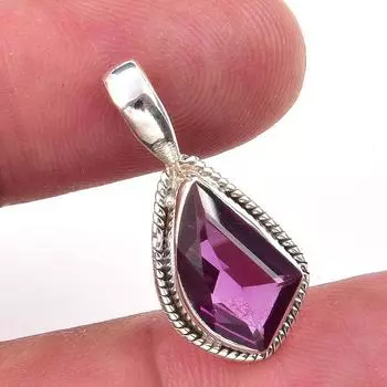 Natural Alexandrite Gemstone 925 Solid Sterling Silver Jewelry Pendant 1 J1b66
