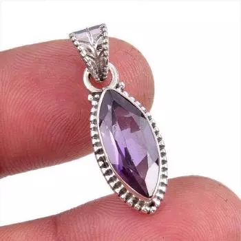 Natural Alexandrite Gemstone 925 Solid Sterling Silver Gift Pendant 1.25 u1M84