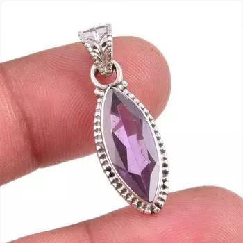Natural Alexandrite Gemstone 925 Solid Sterling Silver Gift Pendant 1.25 i5j95