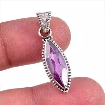 Natural Alexandrite Gemstone 925 Solid Sterling Silver Gift Pendant 1.25 U7r05