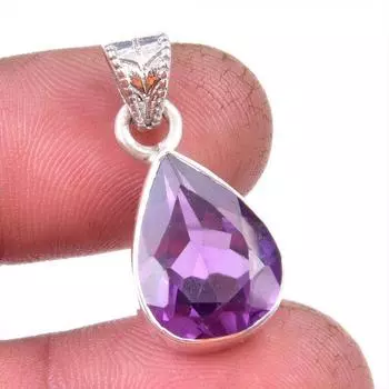 Natural Alexandrite Gemstone 925 Solid Sterling Silver Gift Pendant 1.25 m0B52