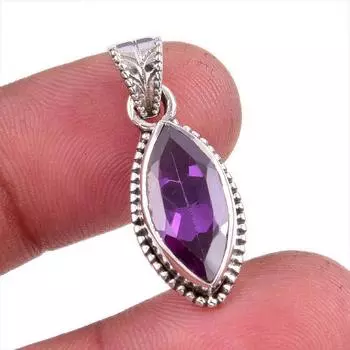 Natural Alexandrite Gemstone 925 Solid Sterling Silver Gift Pendant 1.25 z1E61
