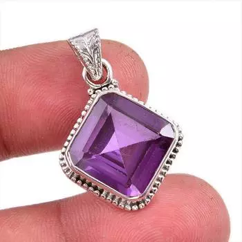 Natural Alexandrite Gemstone 925 Solid Sterling Silver Gift Pendant 1.25 Y3T61