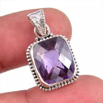 Natural Alexandrite Gemstone 925 Solid Sterling Silver Gift Pendant 1.25 r2Z28