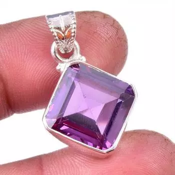 Natural Alexandrite Gemstone 925 Solid Sterling Silver Gift Pendant 1.25 Y9y56