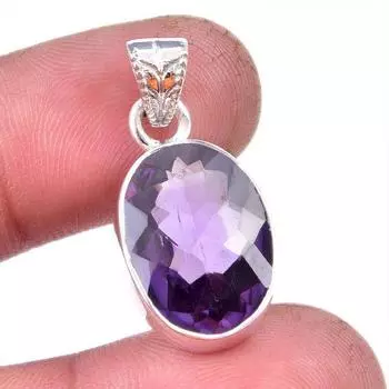 Natural Alexandrite Gemstone 925 Solid Sterling Silver Gift Pendant 1.25 c8E41