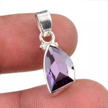 Natural Alexandrite Gemstone Handmade 925 Solid Sterling Silver Pendant 1 h3O16