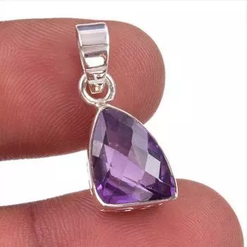 Natural Alexandrite Gemstone Handmade 925 Solid Sterling Silver Pendant 1 n5B60