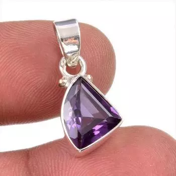 Natural Alexandrite Gemstone Handmade 925 Solid Sterling Silver Pendant 1 N3B40