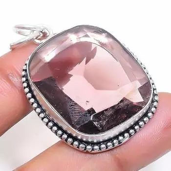 Natural Amethyst Gemstone 925 Sterling Silver Jewelry Pendant 1.89 l5s80