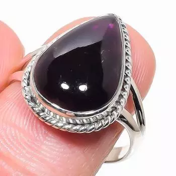 Natural Amethyst Gemstone Handmade 925 Solid Sterling Silver Gift Ring S.9 v3p21