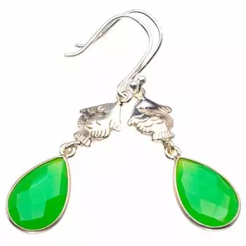 Natural Amethyst Handmade 925 Sterling Silver Earrings 2 D3719