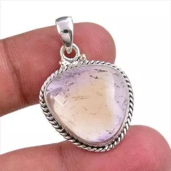 Natural Ametrine Gemstone Handmade 925 Solid Silver Jewelry Pendant 1.50 S7m17