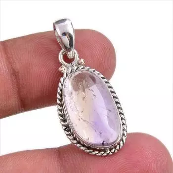 Natural Ametrine Gemstone Handmade 925 Solid Silver Jewelry Pendant 1.50 i2B06