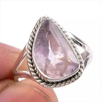 Natural Ametrine Gemstone Handmade 925 Solid Silver Jewelry Ring Size 6.5 j8D44