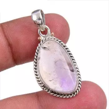 Natural Ametrine Gemstone Handmade 925 Solid Silver Jewelry Pendant 1.50 N9f19