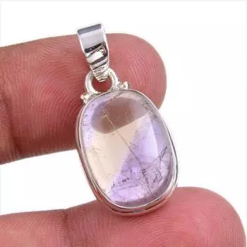 Natural Ametrine Gemstone Handmade 925 Solid Silver Jewelry Pendant 1.25 r5Y58