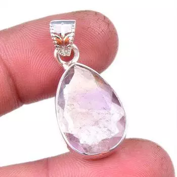 Natural Ametrine Gemstone Handmade 925 Solid Sterling Silver Pendant 1.25 f5t05