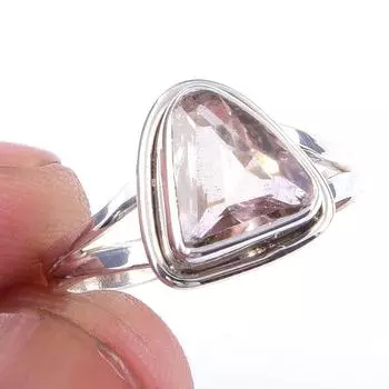 Natural Ametrine Gemstone Handmade 925 Solid Sterling Silver Ring Size 6 O3V48