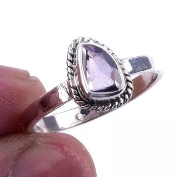 Natural Ametrine Gemstone Handmade 925 Solid Sterling Silver Ring Size 8 e6p00