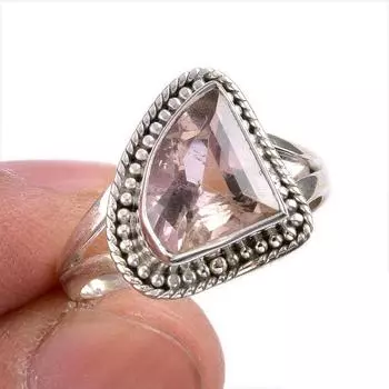 Natural Ametrine Gemstone Handmade 925 Solid Sterling Silver Gift Ring S.9 n0S92