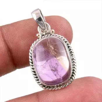 Natural Ametrine Gemstone Handmade 925 Solid Sterling Silver Pendant 1.50 i8a53