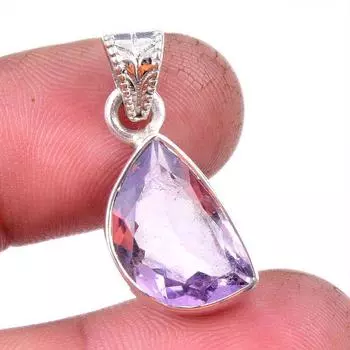 Natural Ametrine Gemstone Handmade 925 Solid Sterling Silver Pendant 1.25 r9b95