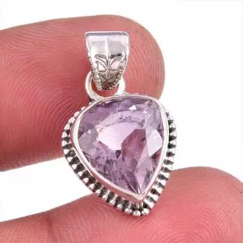 Natural Ametrine Gemstone Handmade 925 Solid Sterling Silver Pendant 1.25 z5o29