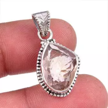 Natural Ametrine Gemstone Handmade 925 Solid Sterling Silver Pendant 1.25 m1f41
